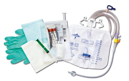 Medline Indwelling Catheter Tray Medline Closed System / Foley 16 Fr. 10 cc Balloon Silicone - Each - DYND11519-EA