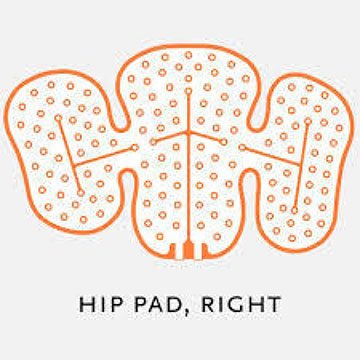 Ossur Cold Therapy Pad Ossur® Cold Rush® Right Hip One Size Fits Most Fabric / Vinyl Reusable - Each - B-232502100-EA