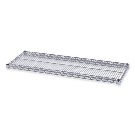 Alera® Industrial Wire Shelving Extra Wire Shelves, 48w x 18d, Silver, 2 Shelves/Carton - CT/1 - ALE-SW584818SR-CT