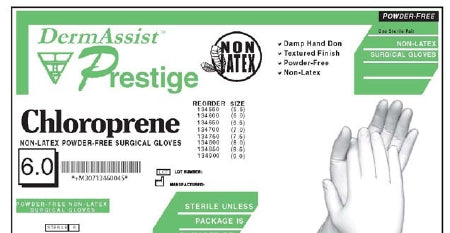 Innovative Healthcare Corp Surgical Glove DermAssist® Prestige® Size 9 Sterile Polyisoprene Standard Cuff Length Fully Textured Ivory Not Chemo Approved - Box of 25 - 134900-BX