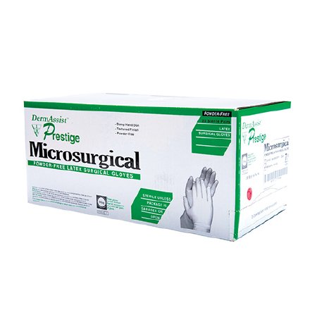Innovative Healthcare Corp Surgical Glove DermAssist® Prestige® Microsurgical Size 8 Sterile Latex Standard Cuff Length Fully Textured Brown Not Chemo Approved - Case of 100 - 137800-CS