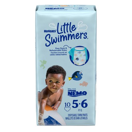Kimberly Clark Unisex Baby Swim Diaper Huggies® Little Swimmers® Large Disposable Heavy Absorbency - Case of 80 - 18345-CS