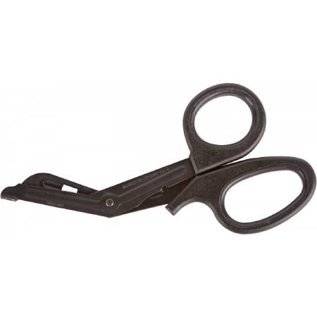 North American Rescue Trauma Shears North American Rescue 7-1/4 Inch Length Surgical Grade Stainless Steel NonSterile Finger Ring Handle Angled Blunt Tip / Blunt Tip - Each - ZZ-0063-EA