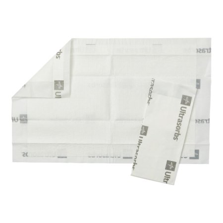 Medline Disposable Underpad Ultrasorbs AP® 10 X 16 Inch Polymer Heavy Absorbency - Case of 10 - ULTRASORB1016-CS