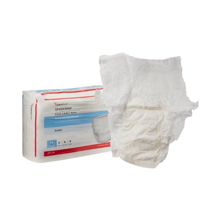 Cardinal Unisex Adult Absorbent Underwear Simplicity™ Extra Pull On with Tear Away Seams X-Large Disposable Moderate Absorbency - Bag of 25 - 1850R-BG