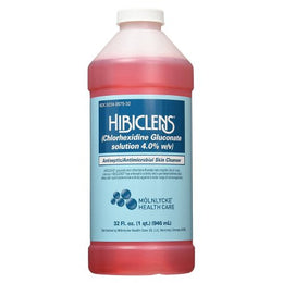 Molnlycke Antiseptic / Antimicrobial Skin Cleanser Hibiclens® 32 oz. Bottle 4% Strength CHG (Chlorhexidine Gluconate) NonSterile - Case of 12 - 57532-CS