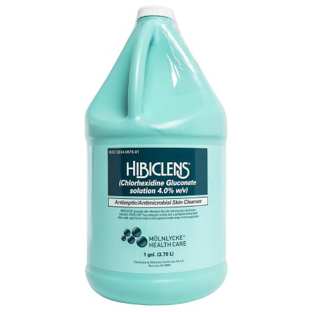 Molnlycke Antiseptic / Antimicrobial Skin Cleanser Hibiclens® 1 gal. Jug 4% Strength CHG (Chlorhexidine Gluconate) NonSterile - Each - 57591-EA