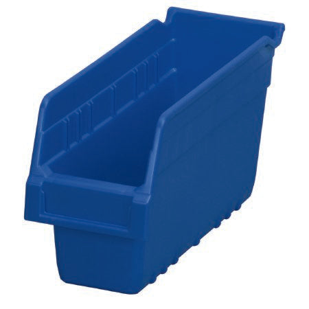 Akro-Mils Storage Bin ShelfMax® White Plastic 4-1/8 X 6 X 11-5/8 Inch - CT/16 - 30040BLUE-CT