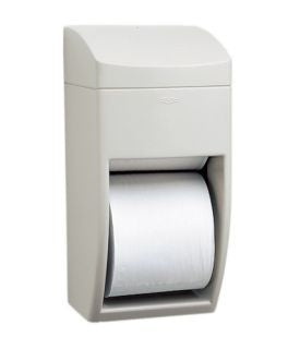 Lagasse Toilet Tissue Dispenser Bobrick Matrix Gray ABS Plastic Manual Pull 2 Rolls Wall Mount - Each - BOB5288-EA