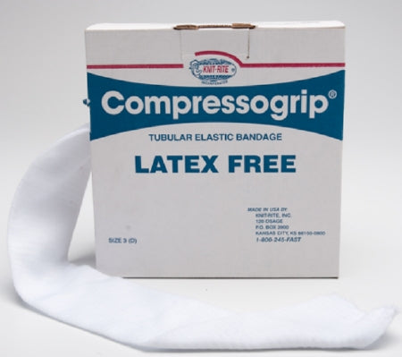 Alimed Elastic Tubular Support Bandage Compressogrip® 3 Inch X 11 Yard Pull On White NonSterile Size D 20 to 25 mmHg - Each - 2970001513-EA
