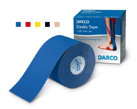 Darco International Kinesiology Tape MECRON® Blue 2 Inch X 5 Yard Elastic NonSterile - Case of 36 - BAET-N-CS