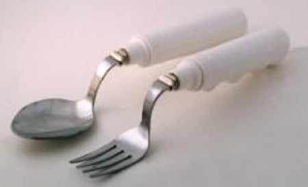 Alimed Soup Spoon Grip-Tight Swivel White Stainless Steel / Nylon-Coated - Each - 2970010573-EA