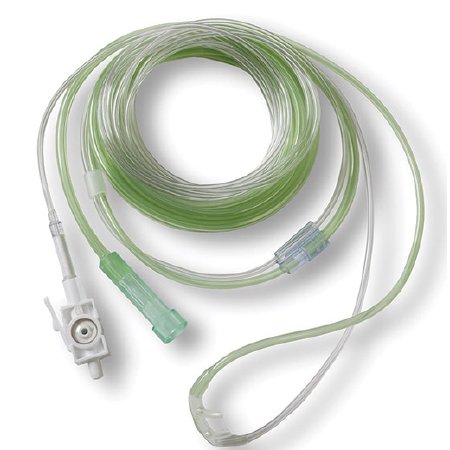Zoll Medical ETCO2 Nasal Sampling Cannula with O2 Delivery ETCO2 Sampling Line LoFlo™ ETCO2 Sidestream Pediatric Curved Prong / NonFlared Tip - Box of 10 - 8000-0357-BX