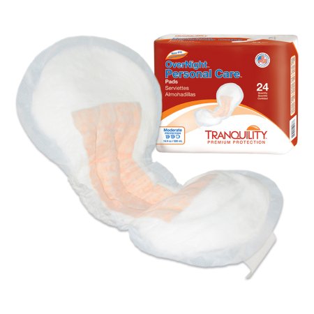 Principle Business Enterprises Bladder Control Pad Tranquility® 7-1/4 X 16-1/2 Inch Heavy Absorbency Superabsorbant Core One Size Fits Most - Bag of 24 - 2382-BG