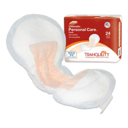 Principle Business Enterprises Bladder Control Pad Tranquility® 6-1/2 X 13-1/2 Inch Heavy Absorbency Superabsorbant Core One Size Fits Most - Bag of 24 - 2381-BG