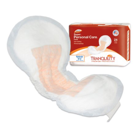 Principle Business Enterprises Bladder Control Pad Tranquility® 5-1/2 X 10-1/2 Inch Light Absorbency Superabsorbant Core One Size Fits Most - Bag of 24 - 2380-BG