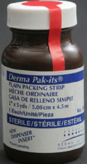 Gentell Wound Packing Strip Pak-Its® Non-impregnated 1/4 Inch X 5 Yard Sterile - Case of 12 - 59121-CS