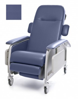 Graham-Field Clinical Care 3-Position Recliner Lumex® Royal Blue Patriot Plus Fabric Four Tente® Swivel Caster, Three Locking Caster - Each - FR577RG454-EA