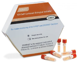 Steris Verify® V24 Sterilization Biological Indicator Vial Vaporized Hydrogen Peroxide - Box of 50 - LCB020-BX