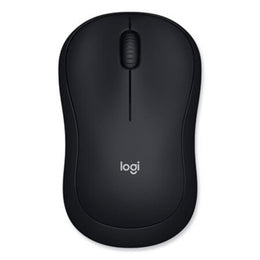Logitech® M185 Wireless Mouse, 2.4 GHz Frequency/30 ft Wireless Range, Left/Right Hand Use, Black - Each - LOG-910002225-EA