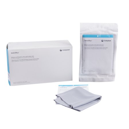 Coloplast Skin Fold Management Material InterDry® Ag Antimicrobial Silver Complex - Box of 10 - 7912-BX