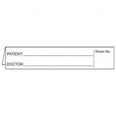First Healthcare Products Pre-Printed Label Advisory Label White Cardstock Patient_Doctor_ Black Patient Information 1 X 5 Inch - PD/100 - 4266F-01-PD