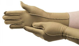 Patterson Medical Supply Compression Gloves Isotoner® Therapeutic Full Finger Small Over-the-Wrist Length Hand Specific Pair Nylon / Spandex - Pair - 56304501-PR