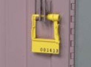 Distribution Systems International Breakaway Seal Lakeside® Numbered Yellow Plastic - Pack of 100 - L3-LPS-1-PK