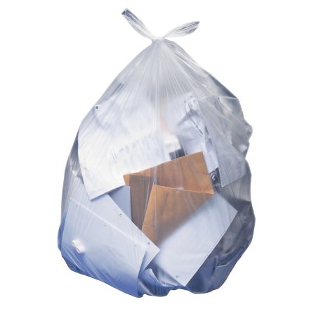 Lagasse Trash Bag Heritage™ 10 gal. Clear LLDPE 0.35 mil 23 X 25 Inch Star Seal Bottom Flat Pack - Case of 500 - HERH4823RC-CS