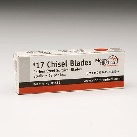 McKesson Chisel Blade McKesson Size 9 High Carbon Steel Sterile 37 mm Length - Box of 12 - MMC#9-BX