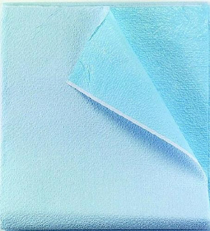 Tidi Products Stretcher Sheet Tidi® Everyday Flat Sheet 40 X 72 Inch Blue Tissue / Polyethylene Film Disposable - Case of 50 - 980925-CS