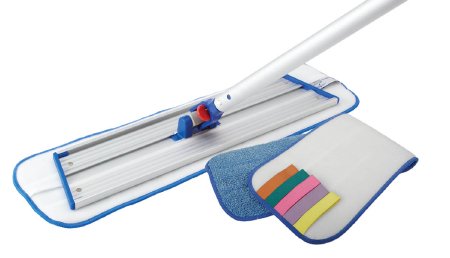 Medline Wet Mop Pad Medline® Micromax Select Bound Edge Blue Microfiber / Foam Reusable - Case of 100 - MDT217619-CS