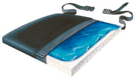 Skil-Care Seat Cushion Thin-Line 20 W X 16 D X 1-1/2 H Inch Foam / Gel - Each - 751043-EA
