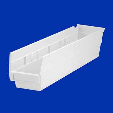 Health Care Logistics Shelf Bin Ivory Plastic 4 X 4-1/8 X 17-5/8 Inch - Each - 1450I-EA