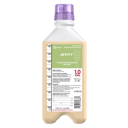Abbott Nutrition Tube Feeding Formula Jevity® 1.0 Cal with Fiber Unflavored Liquid 33.8 oz. Bottle - Each - 62685-EA