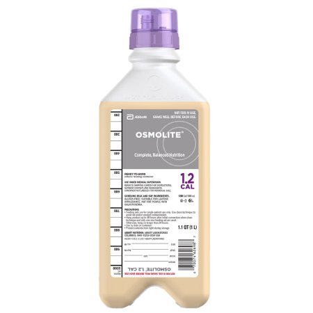Abbott Nutrition Tube Feeding Formula Osmolite® 1.2 Cal Unflavored Liquid 33.8 oz. Bottle - Case of 8 - 62697-CS