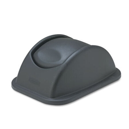 Rubbermaid® Commercial Rectangular Free-Swinging Plastic Lids, Black - Each - RCP-306600BK-EA