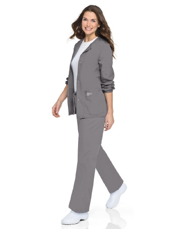Landau Uniforms Warm-Up Jacket Steel Gray Medium Hip Length Reusable - Each - 75221GREYMED-EA