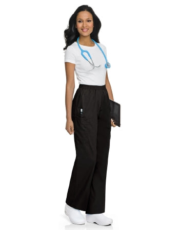 Landau Uniforms Scrub Pants Cargo Large Black Female - Each - 83221BLACKLGE-EA