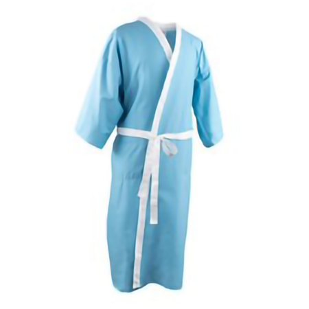 Standard Textile Patient Robe Unisex 2X-Large Gray Reusable - DZ/12 - 74W27629-DZ