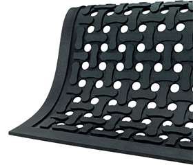 Alimed Anti-Fatigue Floor Mat Comfort Flow™ 2 X 3 Foot Black Nitrile Rubber - Each - 76862-EA