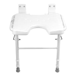 Mabis Healthcare Shower Chair HealthSmart™ Without Arms Without Backrest 16-1/4 Inch Seat Width 250 lbs. Weight Capacity - Each - 522-3700-1900-EA