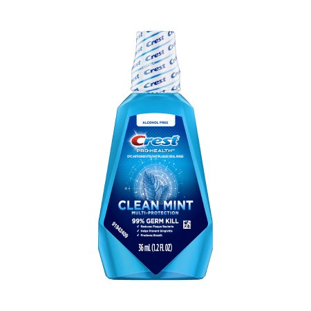 Procter & Gamble Mouthwash Crest® PRO-HEALTH® 36 mL Clean Mint Flavor - Case of 48 - 10037000449796-CS