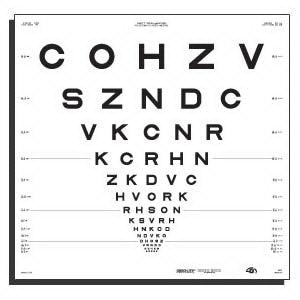 Good-Lite Eye Chart Good-Lite® 13 Foot Distance Acuity Test - Each - 500016-EA