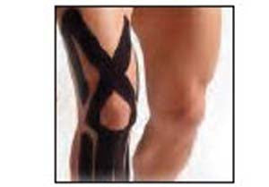 Fabrication Enterprises Kinesiology Tape Spider-Tech® Black 1 X 4 X 8 Inch Cotton NonSterile - Each - 25-3580-EA