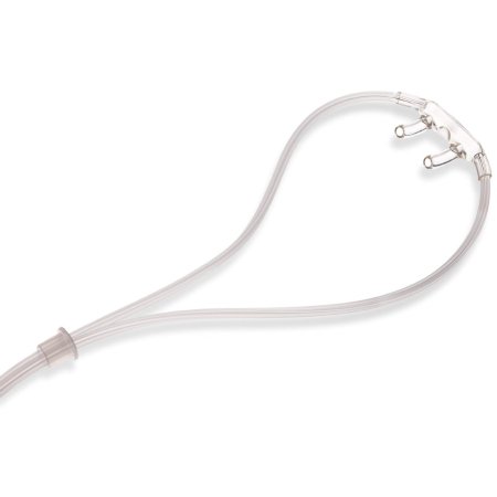 Medline Nasal Cannula Continuous Flow Softech® Plus Adult Curved Prong / NonFlared Tip - Case of 50 - HUD1874-CS