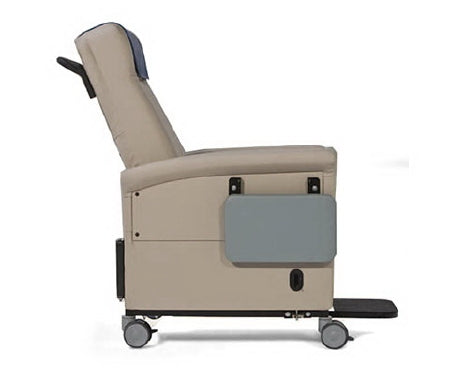 Champion Manufacturing Bariatric Transport Manual Recliner Ascent XL 660 Series Iced Mint Vinyl 4 Inch Casters - Each - 660T26-TS7-EA