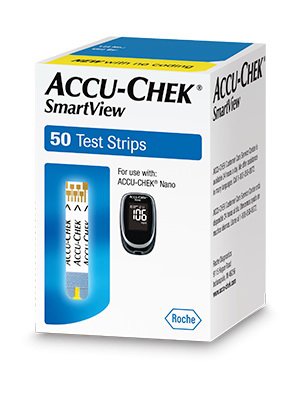 Roche Diabetes Care Blood Glucose Test Strips Accu-Chek® SmartView 100 Strips per Pack - Case of 24 - 06337546001-CS