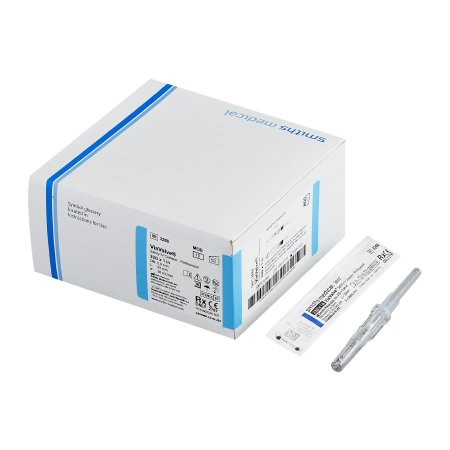 Smiths Medical ASD, Inc. Peripheral IV Catheter ViaValve™ 22 Gauge 1 Inch Retracting Safety Needle - Case of 200 - 326010-CS