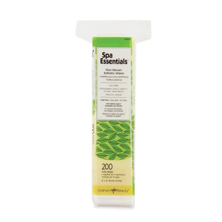 Graham Medical Products Esthetic Wipe Spa Essentials® 2 X 2 Inch White Disposable - Case of 5000 - 52508-CS